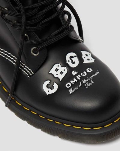 Botas Con Cordones Dr Martens 1460 Cbgb Smooth Cuero Para Mujer DR8141X